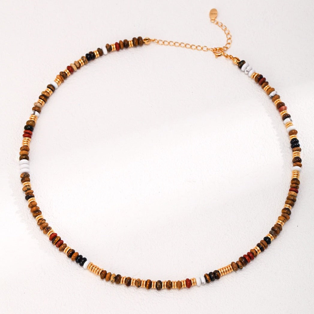 Tiger's Eye Necklace, Stone Necklace | EWOOXY