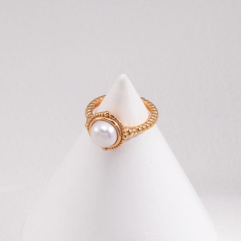 Sterling Silver Pearl Ring, Real Pearls | EWOOXY