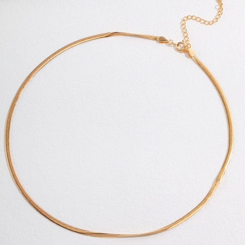 Snake Chain, Herringbone Necklace | EWOOXY