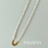 Tassel Necklace, Real Pearl Necklace in Sterling Silver | EWOOXY