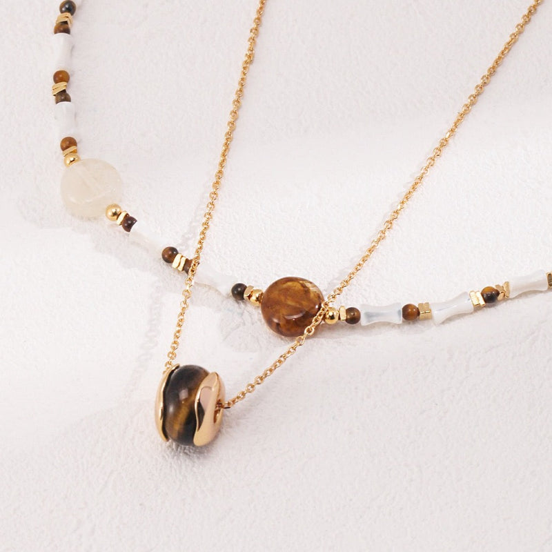 Tigers Eye Necklace, Tigers Eye Pendant | EWOOXY