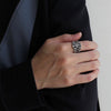 Men's Signet Ring, Signet Rings, Silver Signet Ring | EWOOXY