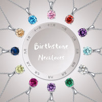 Birthstone Necklaces, Birthstone Pendant | EWOOXY