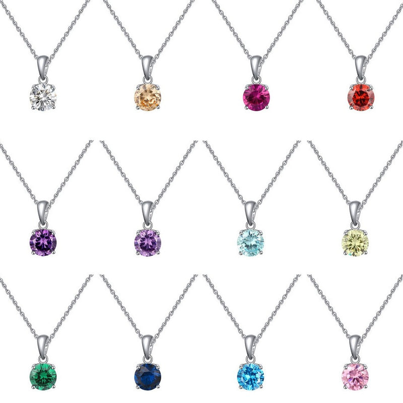 Birthstone Necklaces, Birthstone Pendant | EWOOXY