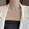 Paperclip Necklace, Paperclip Chain, in S925 | EWOOXY