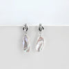 Freshwater Pearl Earrings, Sterling Silver Earring with Baroque Pearl | EWOOXY