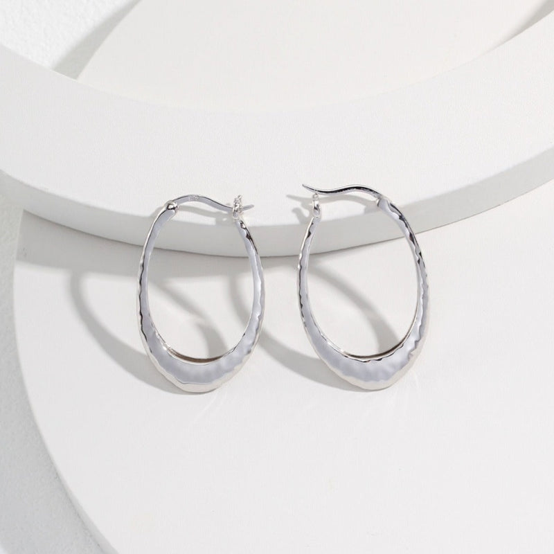 High Quality and Cheap Earrings in Sterling Silver, Hoop Earrings | EWOOXY