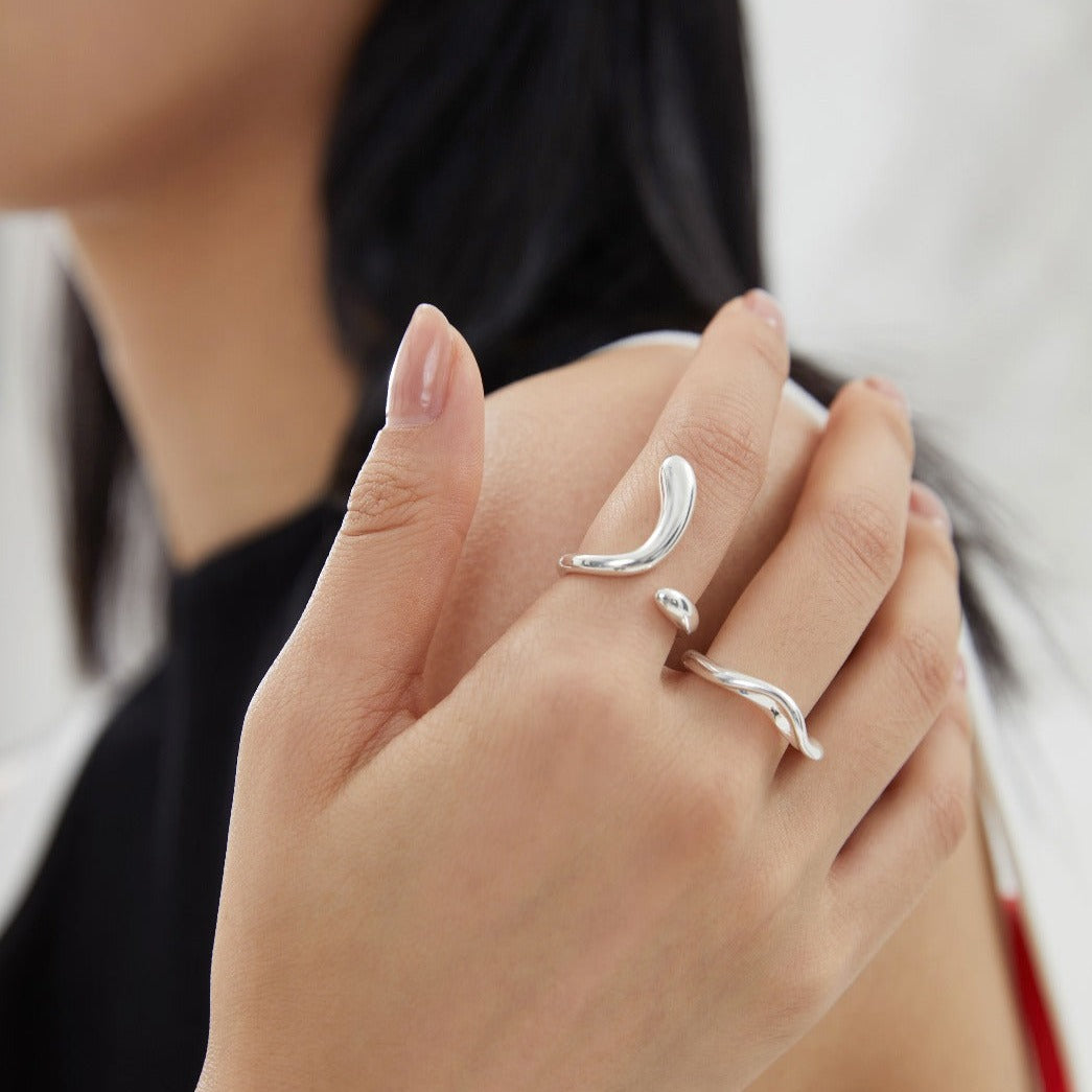 Adjustable Ring, Sterling Silver Ring | EWOOXY