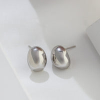 Stud Earrings in Sterling Silver, Office Wear Earrings, Fashion Style | EWOOXY