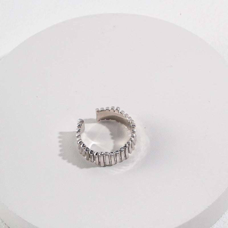 Xenon Collection: Sterling Silver Simple Ring 01